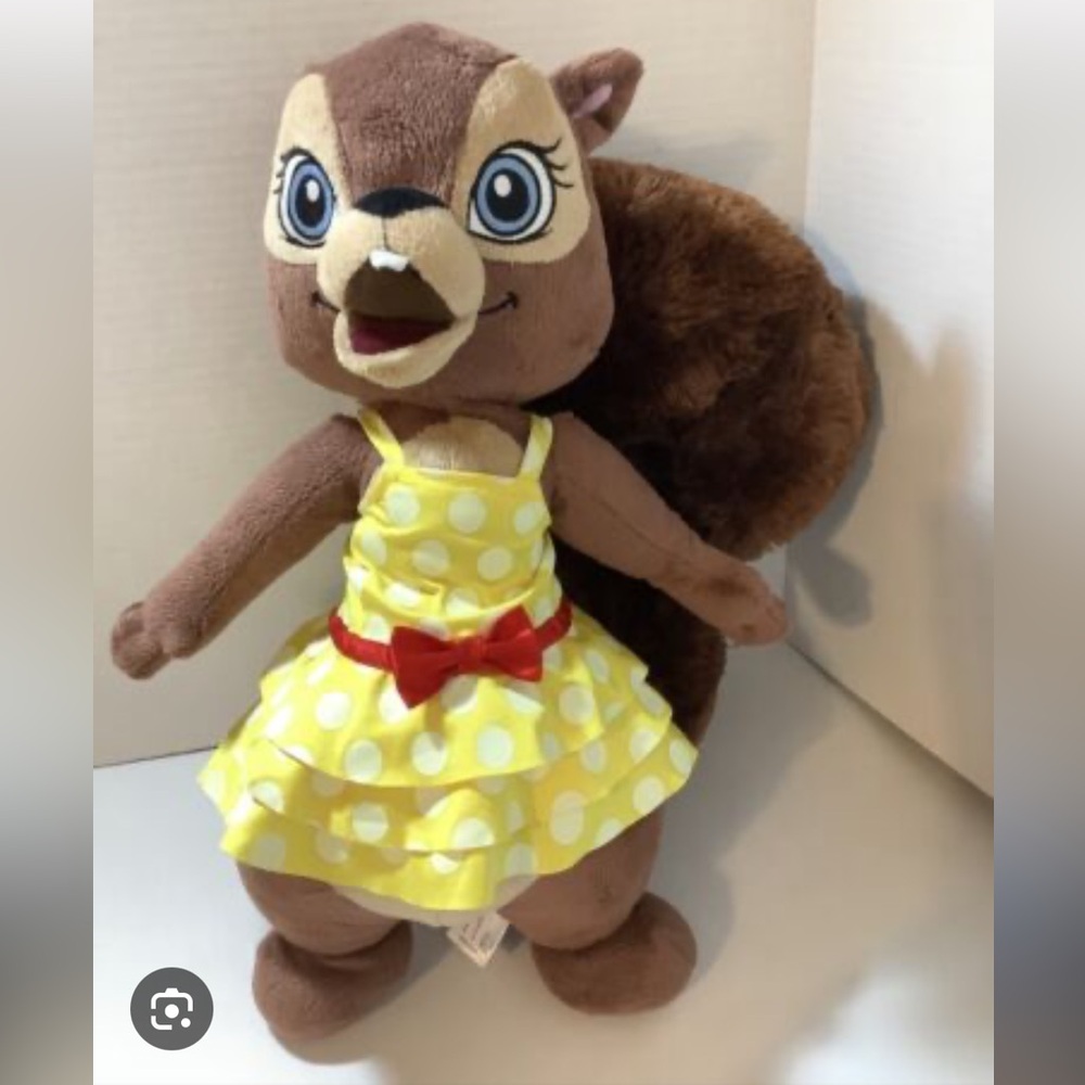 Brown and Yellow Squirrel Plush Toy